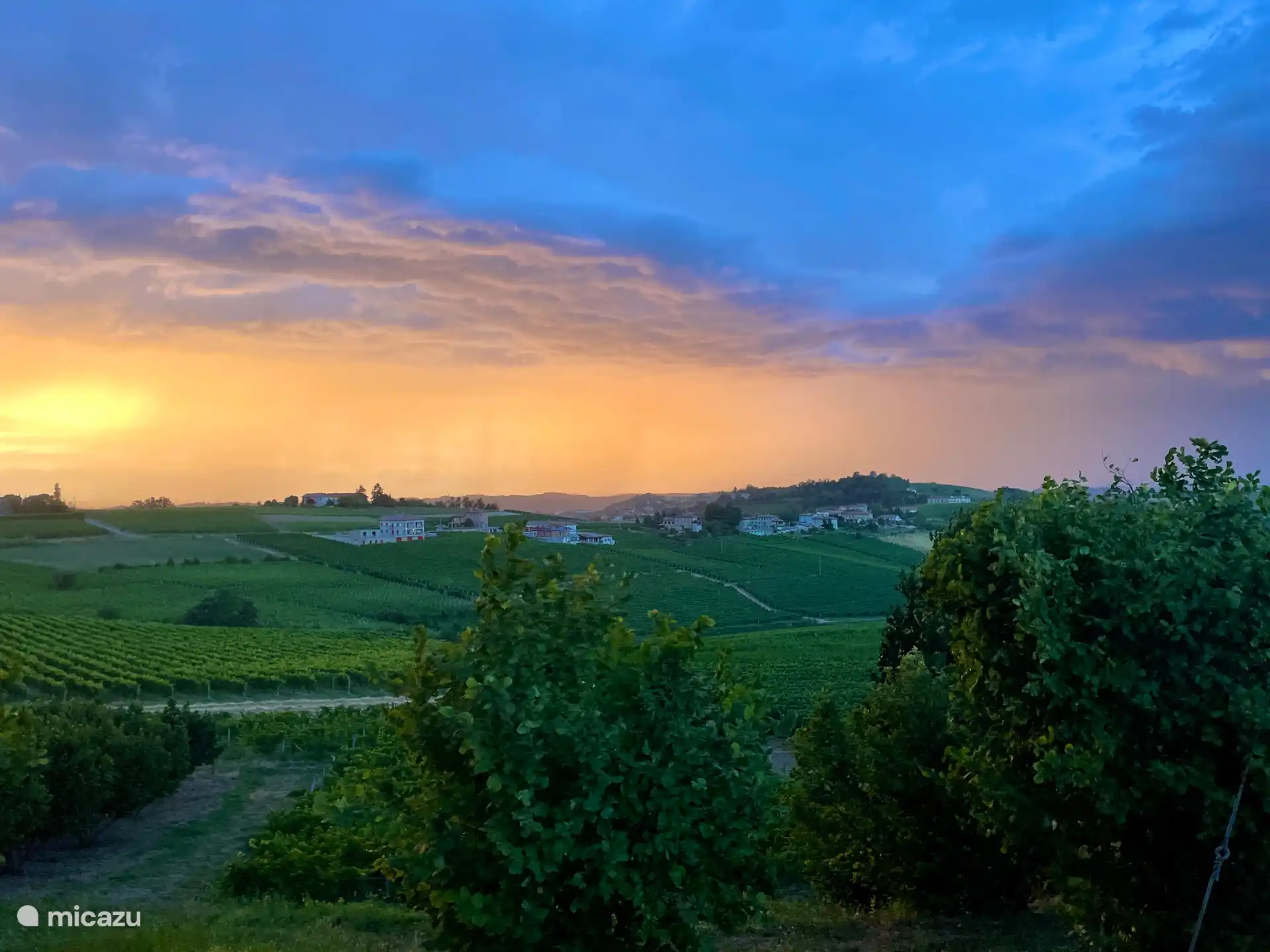 Sonnenuntergang Frühling