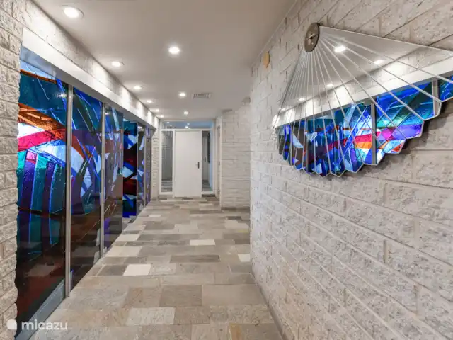 Vista al mar, Jacuzzi, Cerca de la playa en Aruba, Norte, Westpunt - villa Pasillo general de la casa