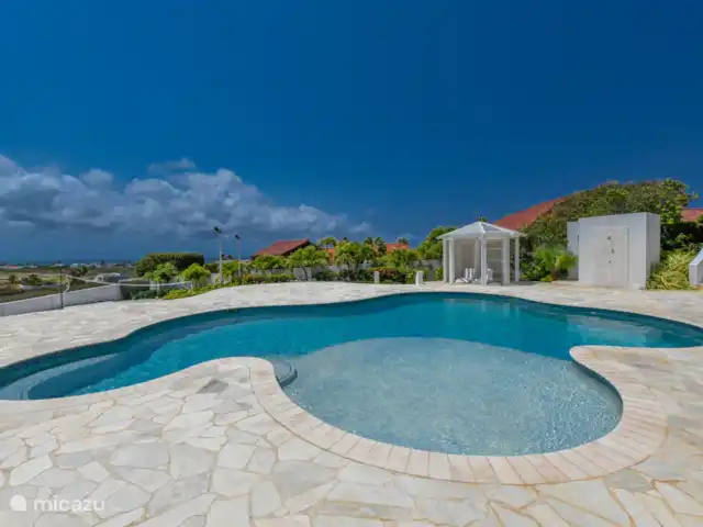 Vista al mar, Jacuzzi, Cerca de la playa en Aruba, Norte, Westpunt - villa Piscina