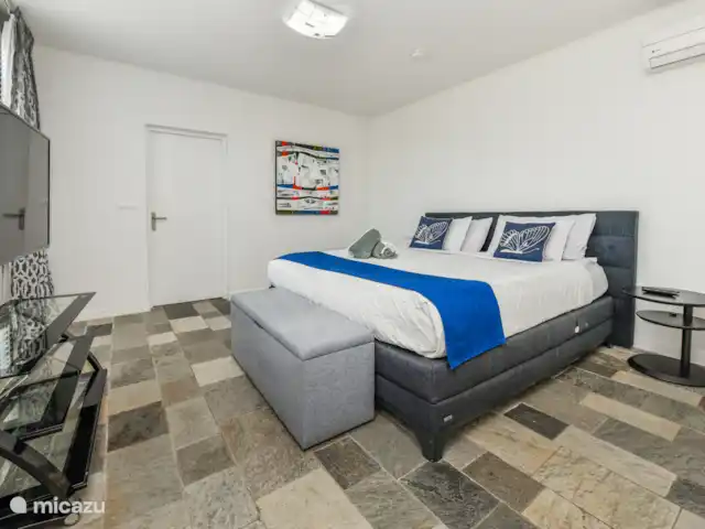 Vista al mar, Jacuzzi, Cerca de la playa en Aruba, Norte, Westpunt - villa Dormitorio 3 con baño