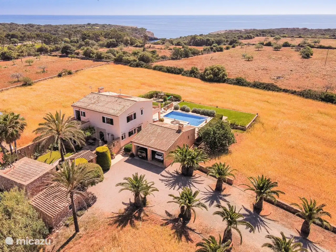 Die Villa aus der Luft