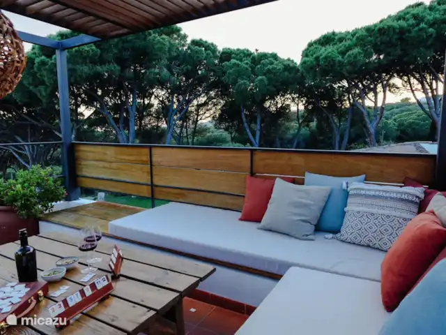 Location de Vacances Espagne, Barcelone, Sant Andreu de Llavaneres , penthouse - Loft sur le domaine – Côte de Barcelone coin détente