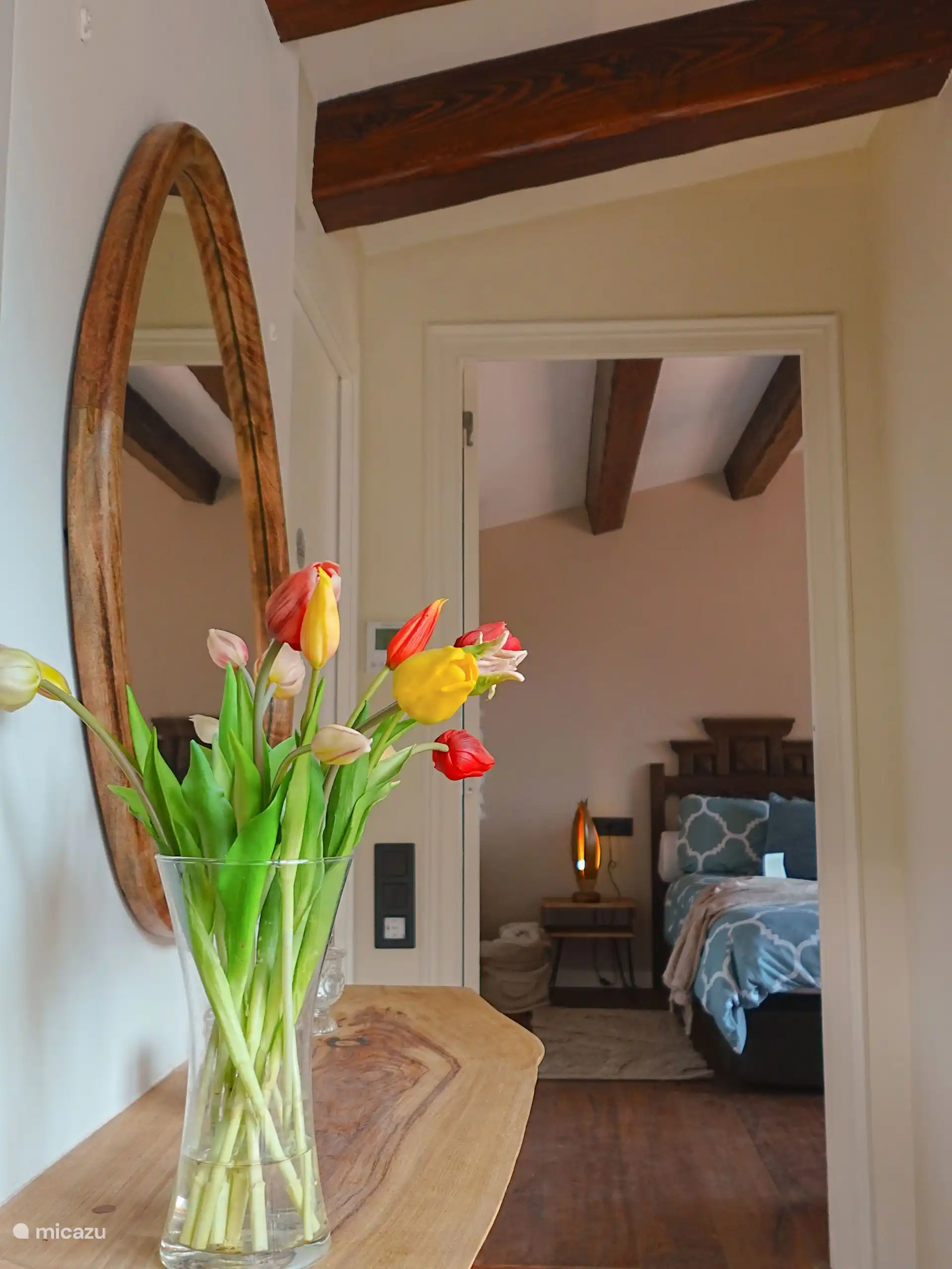 Gangetje tussen keuken/woonkamer en slaapkamer