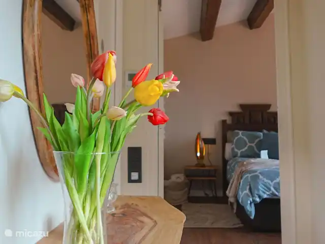 Location de Vacances Espagne, Barcelone, Sant Andreu de Llavaneres , penthouse - Loft sur le domaine – Côte de Barcelone Couloir entre la cuisine/salon et la chambre