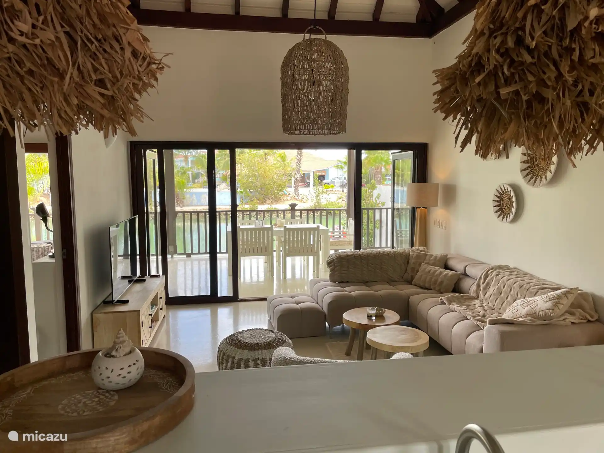 Everything redecorated in Ibiza style