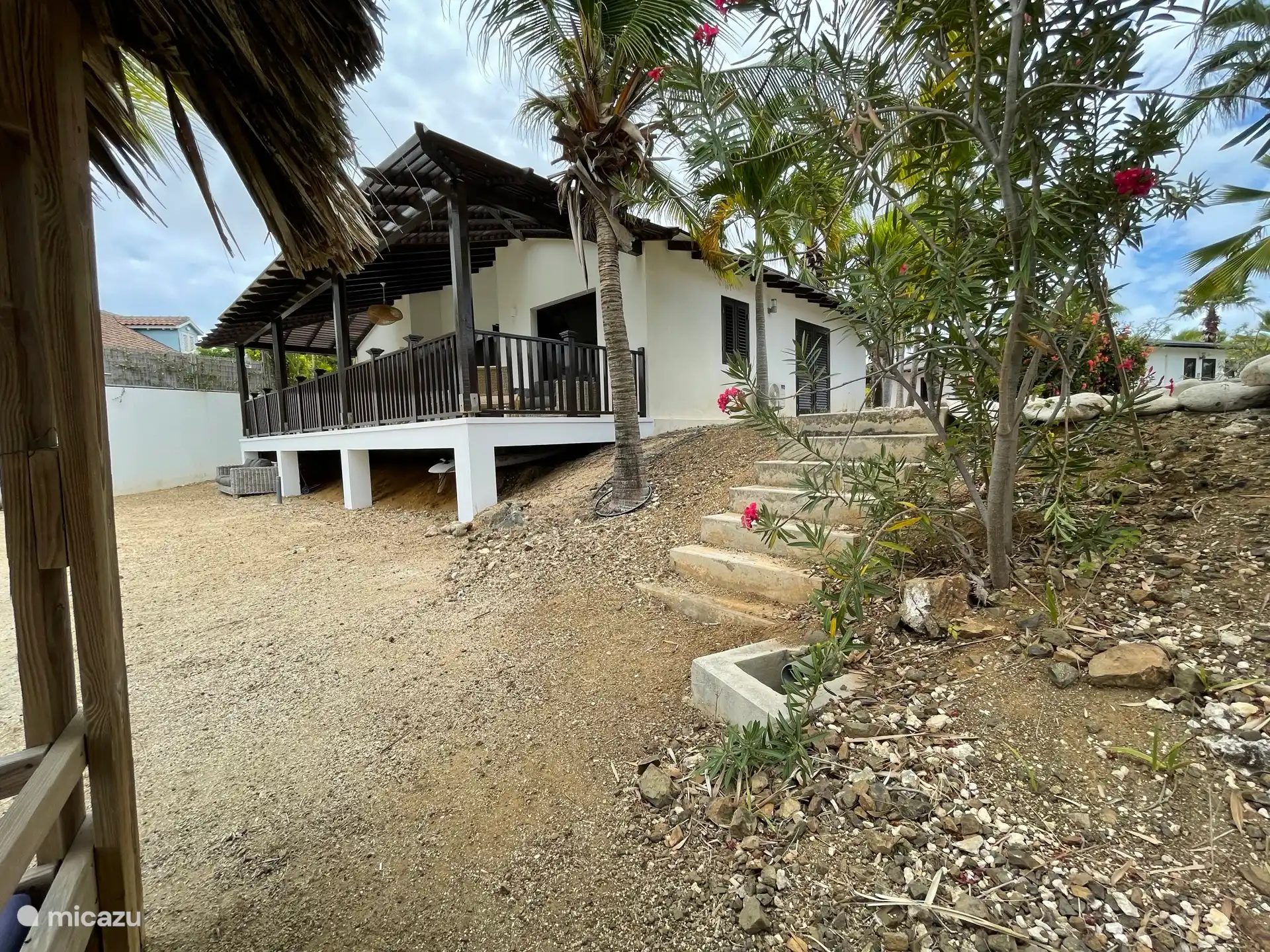 Seen from the water's edge, from the pallappa which is free for everyone to use (there are five on the resort).