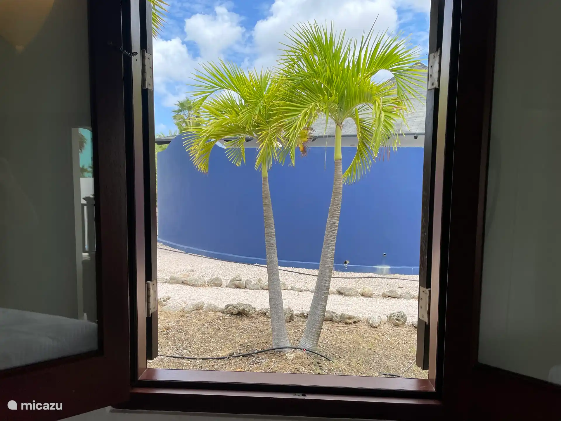 View from bedroom window.