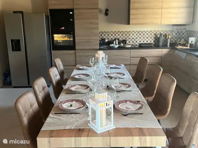 Location de Vacances Italie, Sicile, Sampieri, villa - Vista Blu Cuisine avec table gigogne