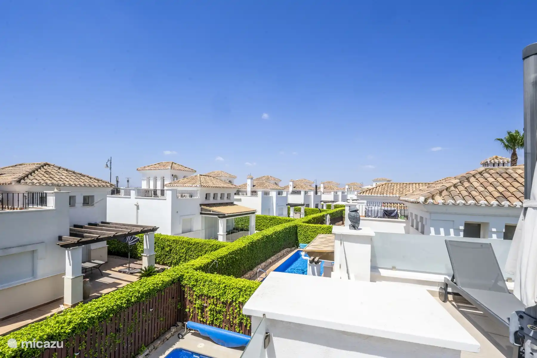 View from the sun terrace on the 1st floor.