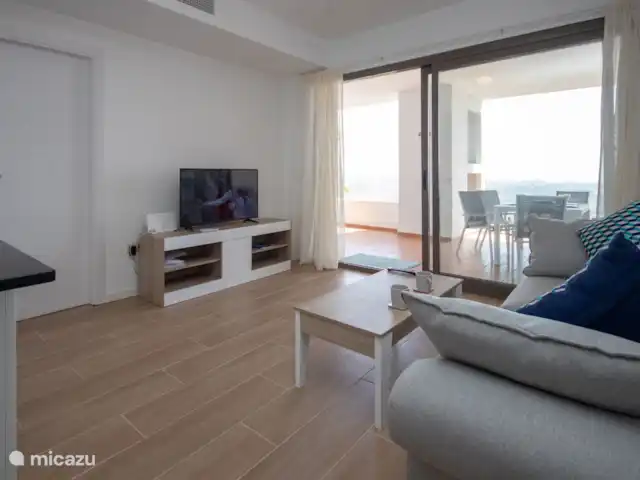 La Cala de Mijas | Espagne, Costa del Sol, La Cala de Mijas - appartement Salon et vue sur l’immense véranda
