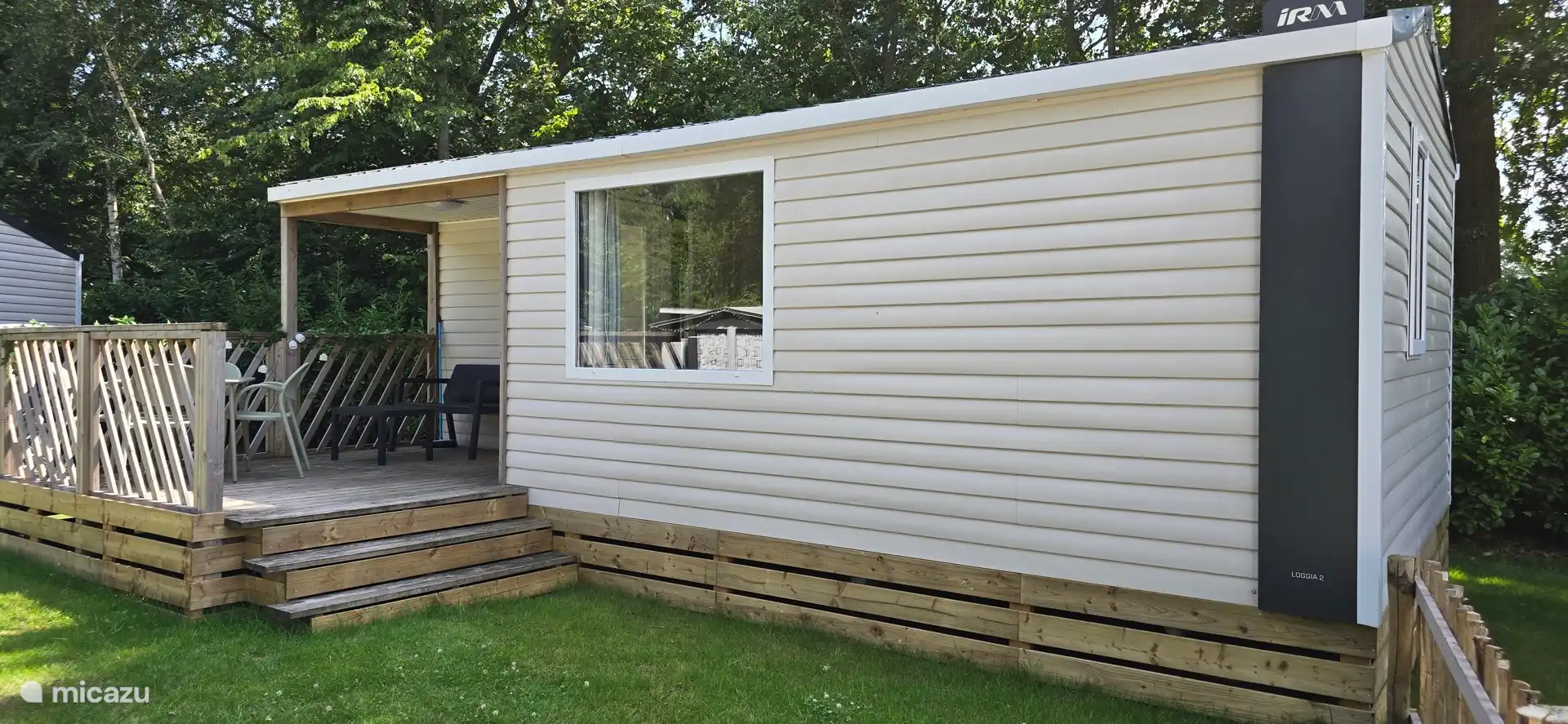 Veranda with garden furniture