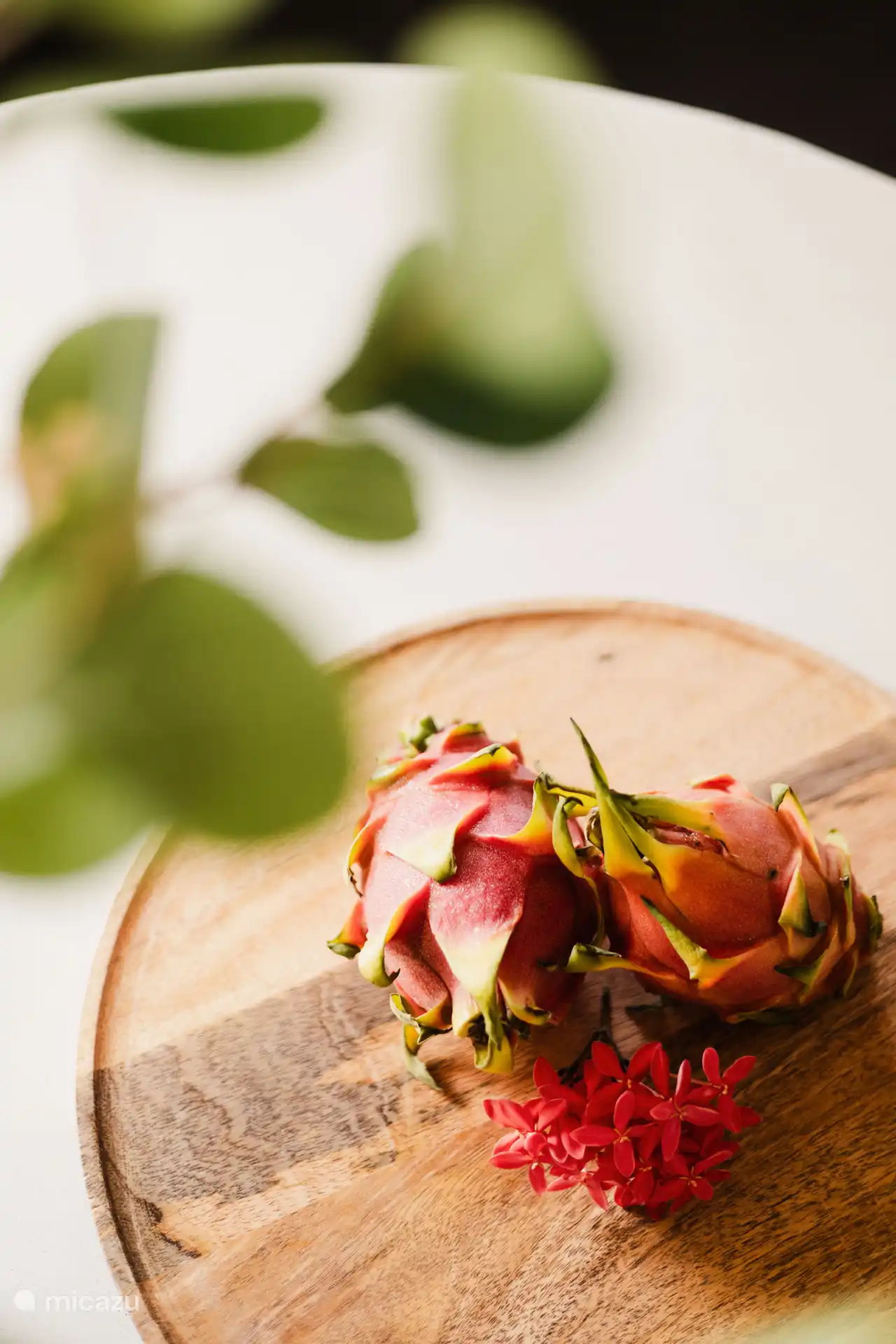 Delicioso refrigerio tropical después de un día de sol