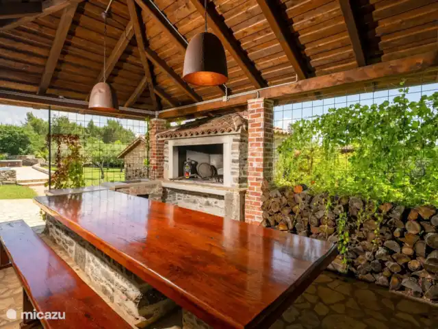 Villa Vinela huren in Kroatië, Istrië, Buje - villa zomerkeuken