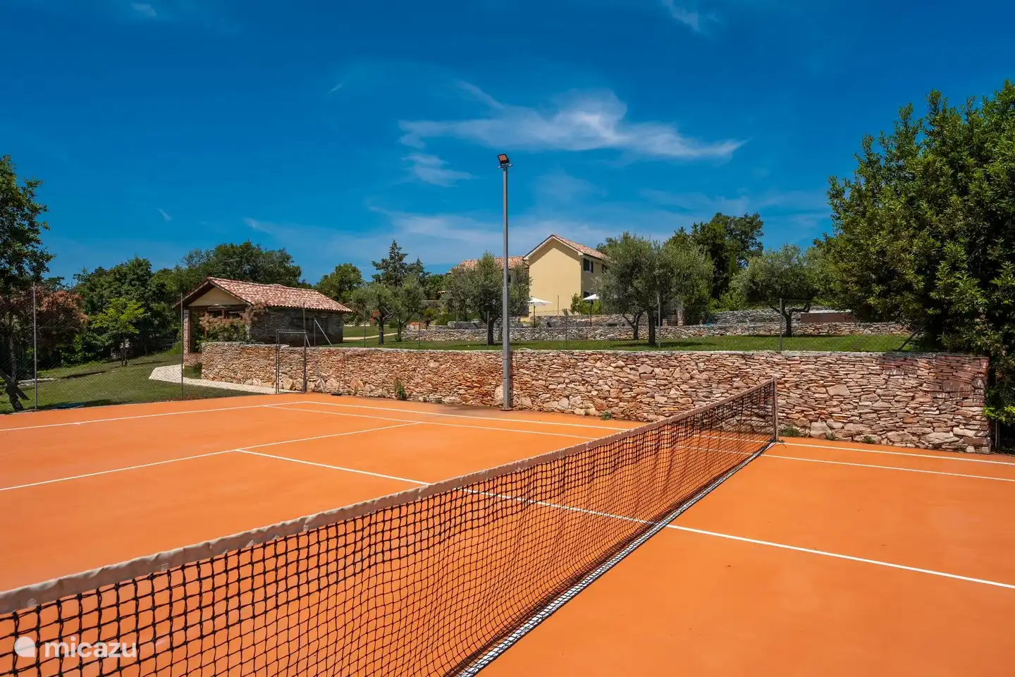 Private tennis court
