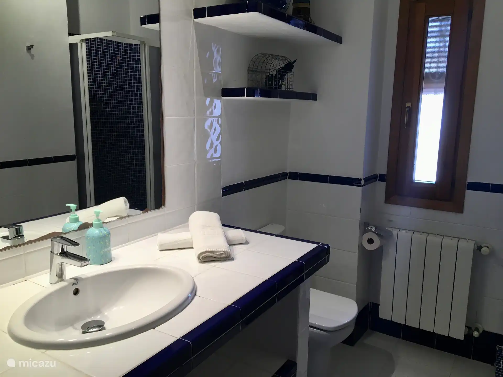 Badezimmer mit Duschkabine