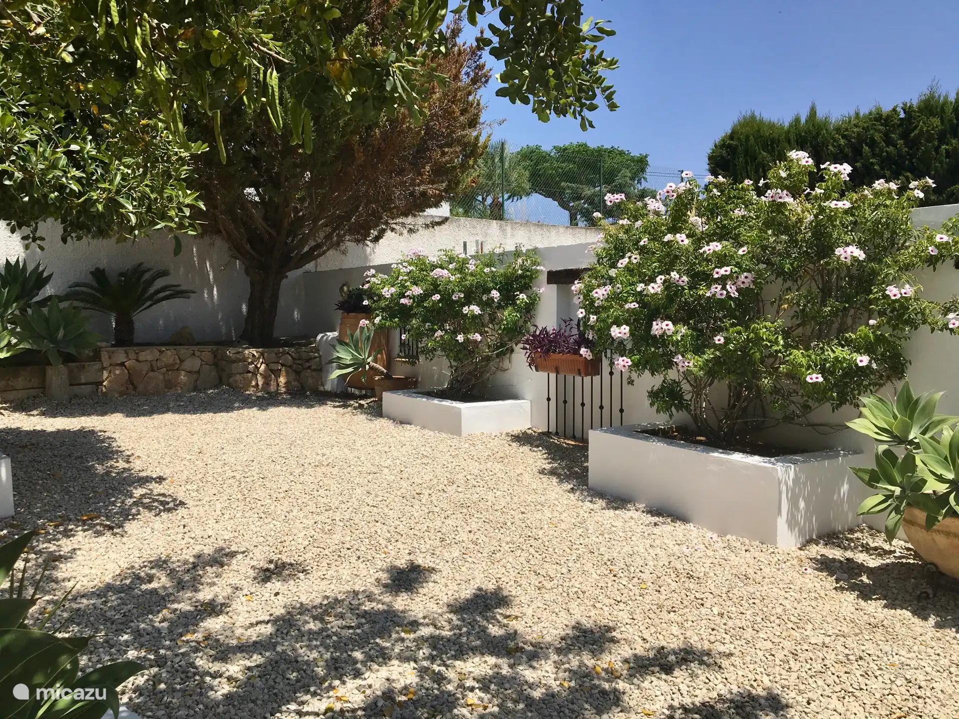 Schöner Garten rund um die gesamte Unterkunft