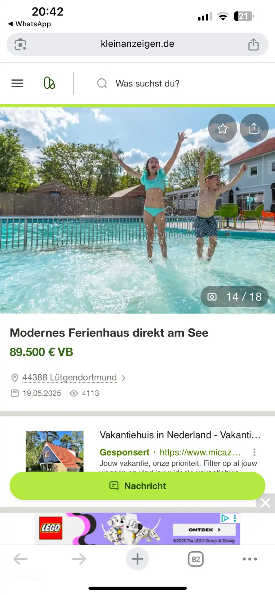 Genießen Sie das öffentliche Schwimmbad mit Ihren Freunden und Ihrer Familie. Anschließend können Sie im Restaurant Platz nehmen und eine umfangreiche Speisekarte genießen 