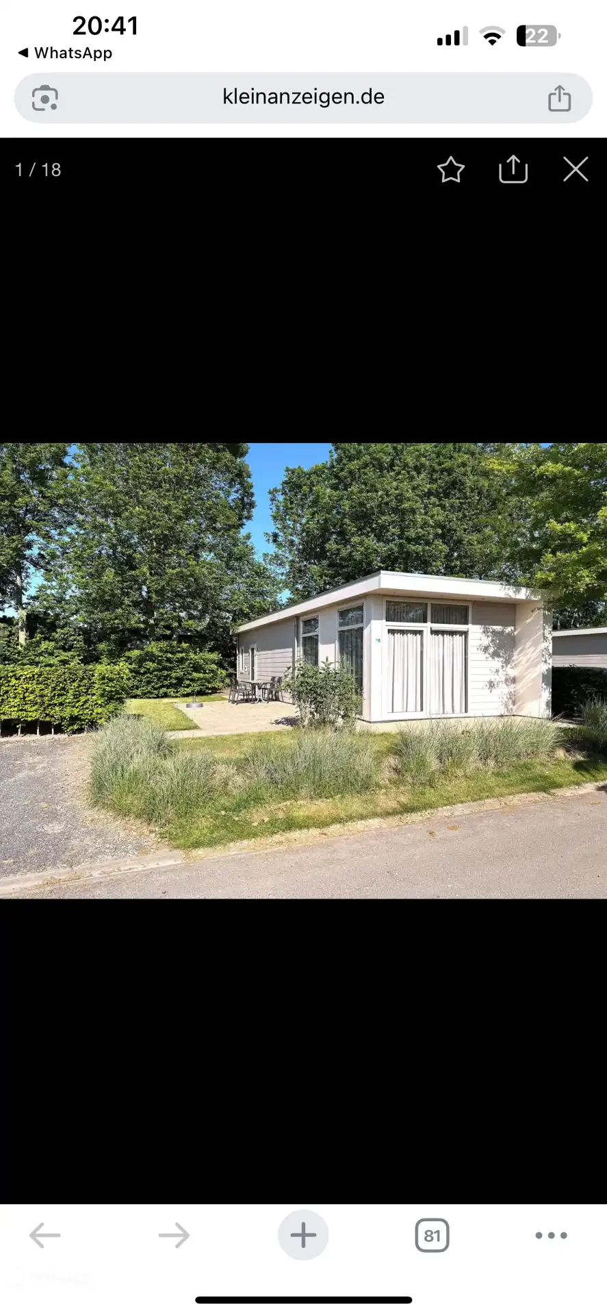 Ferienhaus von außen 