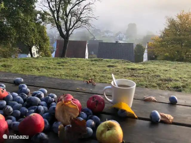 casa vacacional en Alemania, Sauerland, Beverungen – La vista más hermosa El amanecer tiene oro en la boca