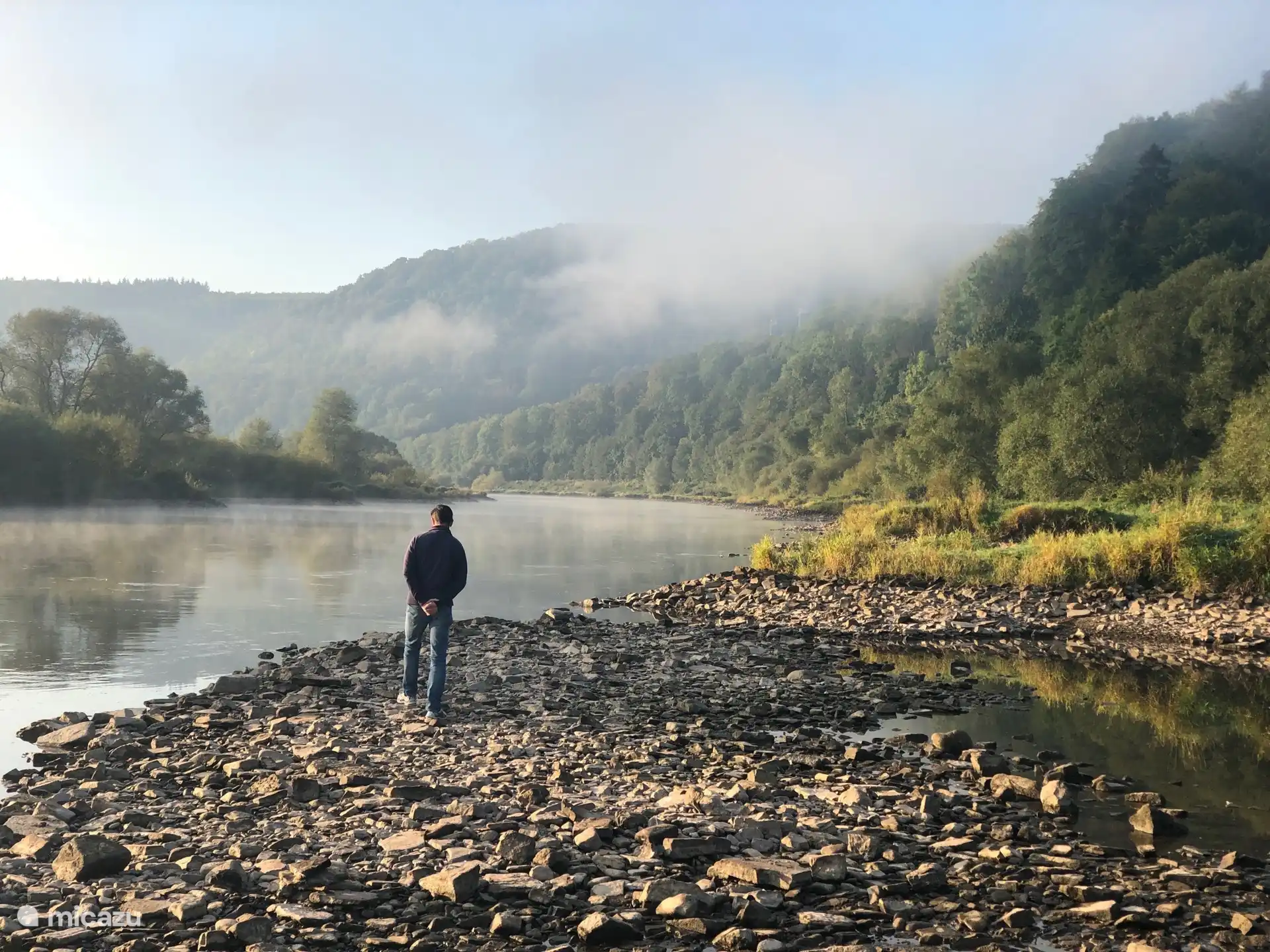 Weser avec un niveau d’eau très bas
