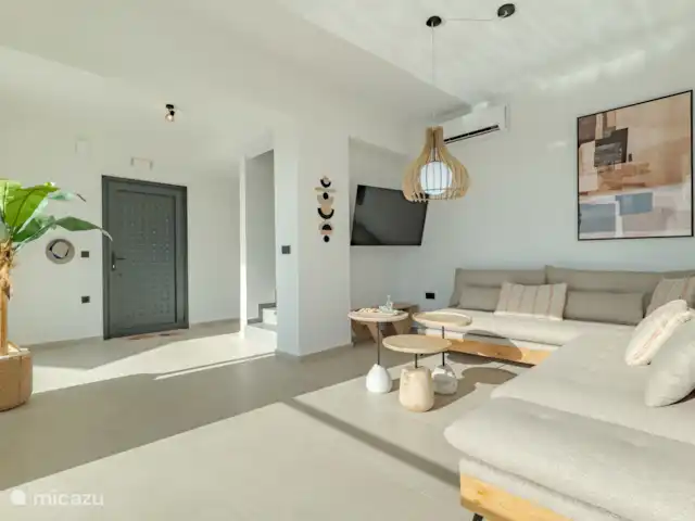 Villa Celest en Grecia, Creta,  Sellia - villa Sala de estar