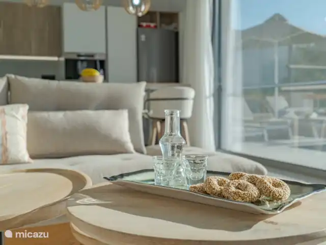 Villa Celest en Grecia, Creta,  Sellia - villa Sala de estar