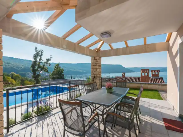 Villa Trget 14 en Croacia, Istria, Trget - villa Vista desde la terraza