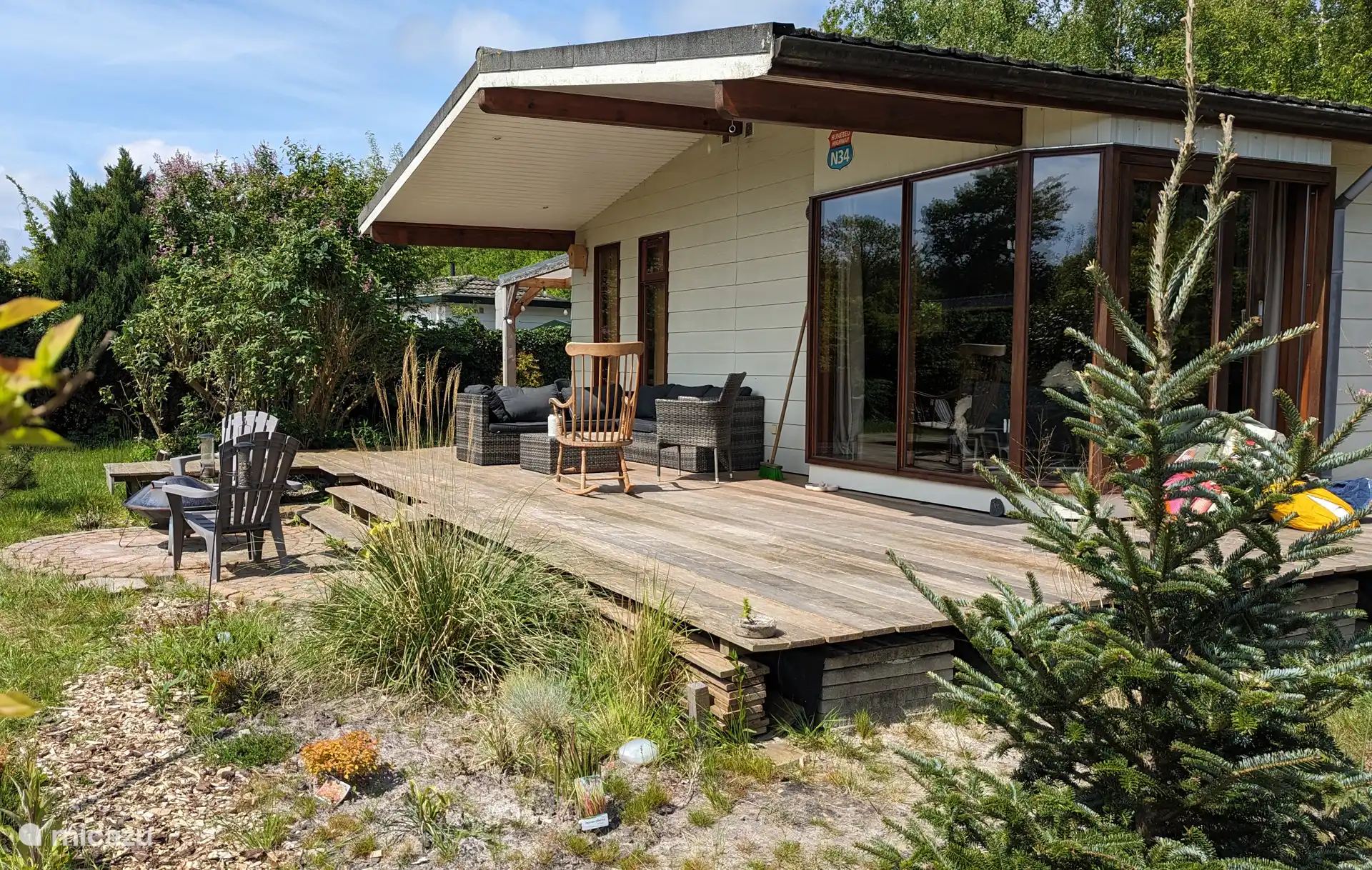 La terrasse vue de l’est