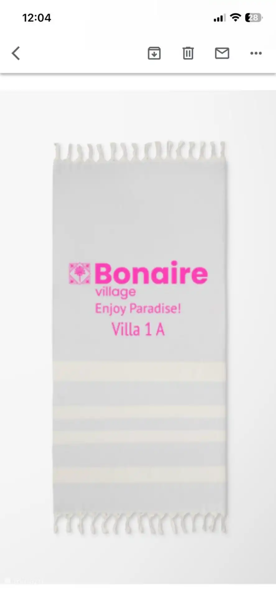 Plenty of towels are available 