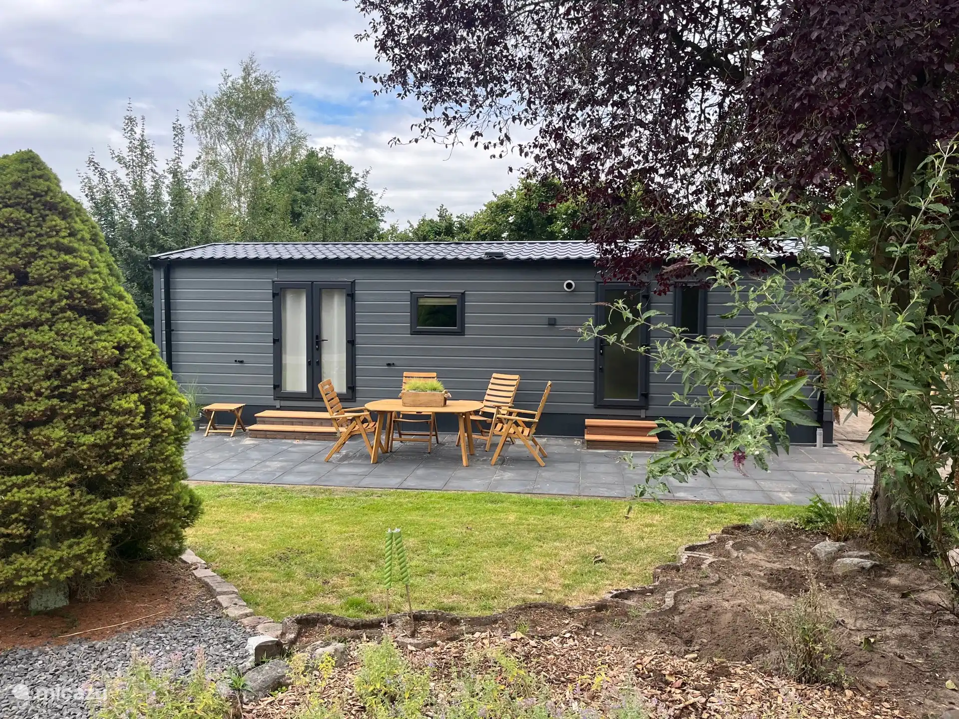 View through to the chalet.