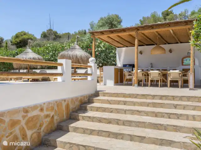 Casa Salud - Belle Villa Familiale  | Espagne, Costa Blanca, Jávea - villa Il s’agit de l’escalier extérieur entre les deux étages vers et depuis la piscine et la cuisine extérieure