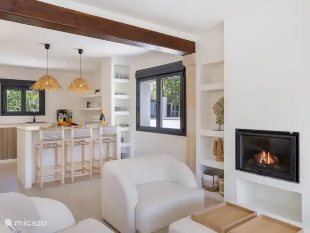 Casa Salud - Belle Villa Familiale  | Espagne, Costa Blanca, Jávea - villa Salon avec cheminée fermée