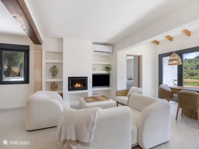 Casa Salud - Belle Villa Familiale  | Espagne, Costa Blanca, Jávea - villa Salon confortable avec cheminée
