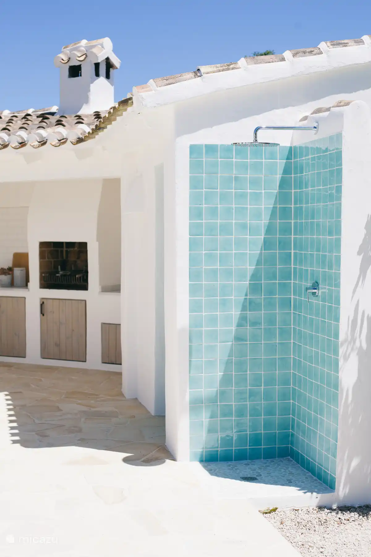 A lovely outdoor shower