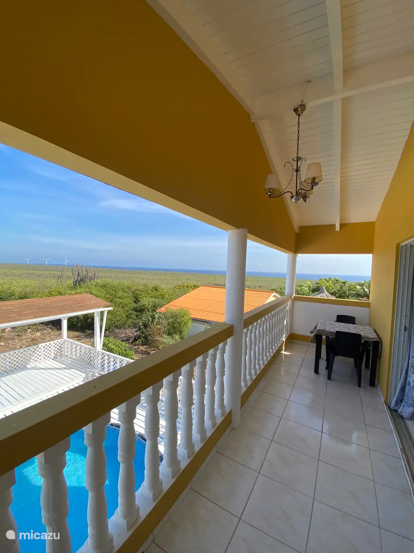 Balkon oberste Etage