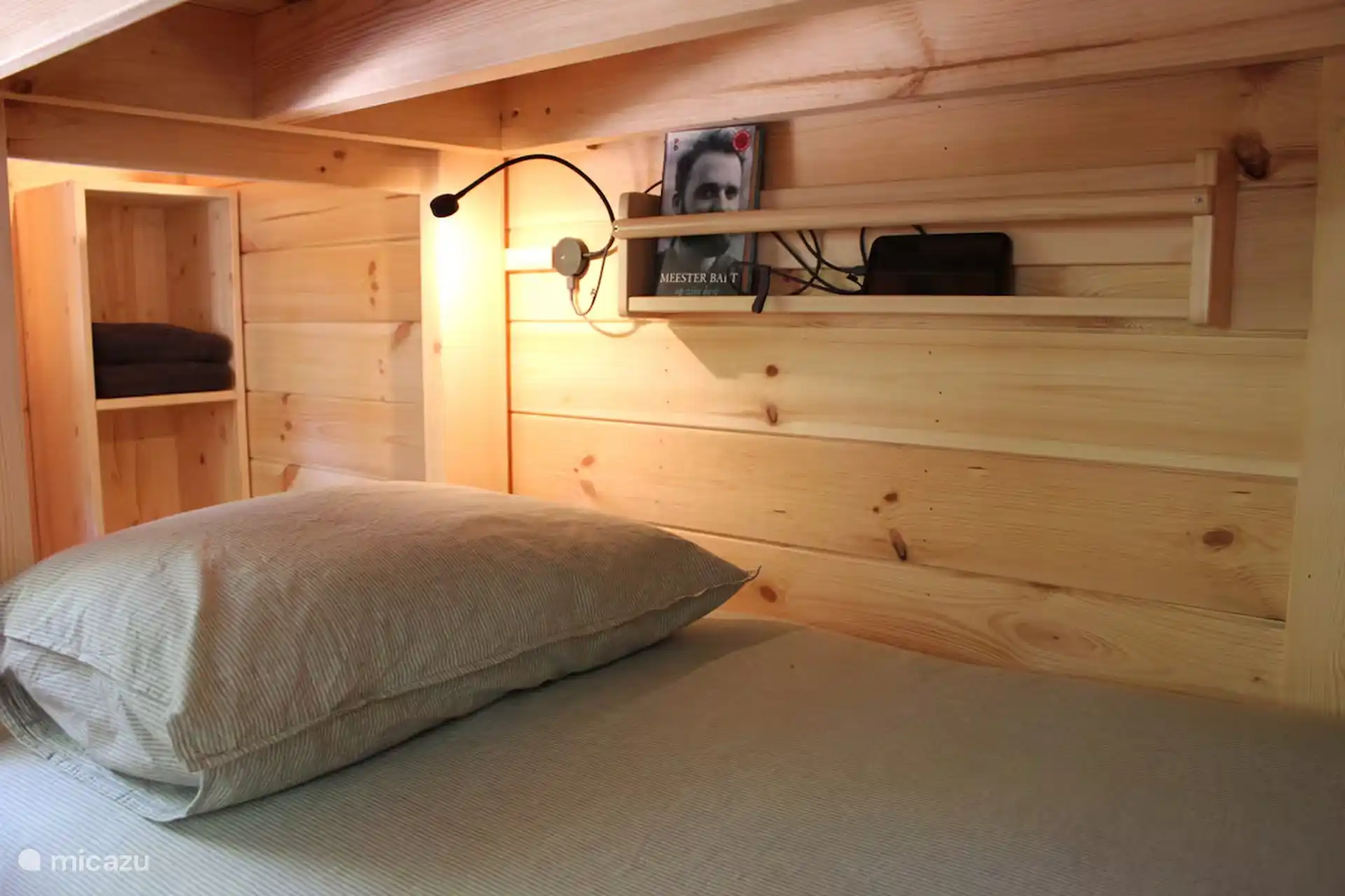 in alle bedlampen zit een usb lader