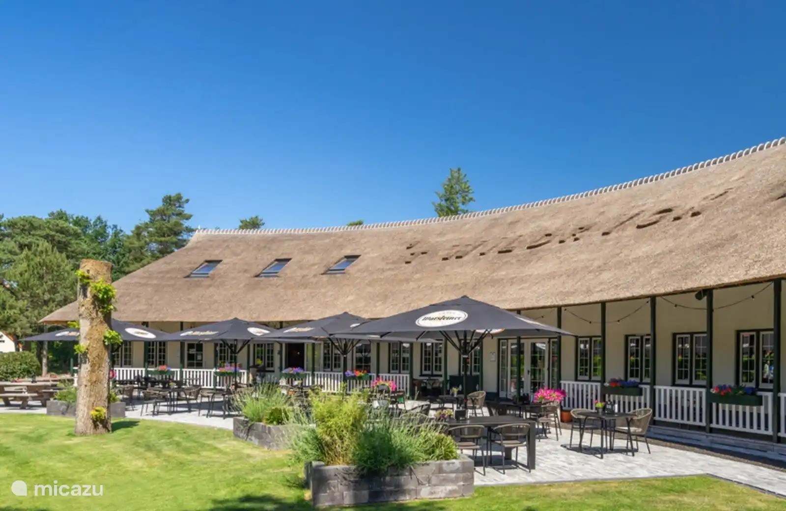 het restaurant op het park