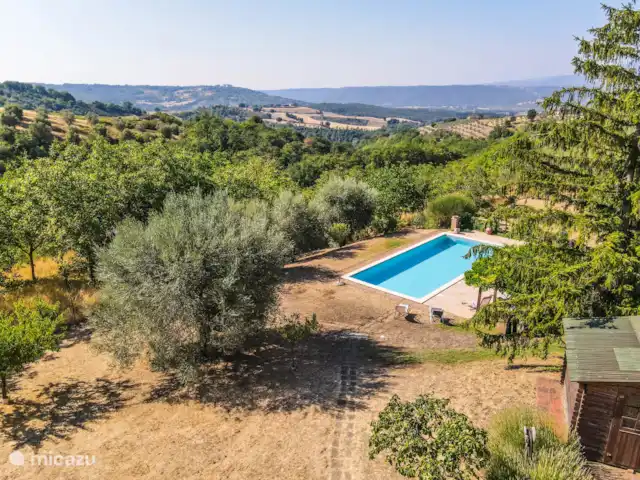 Maison & dépandance avec piscine privée | Italie, Ombrie, Lugnano in Teverina - maison de vacances