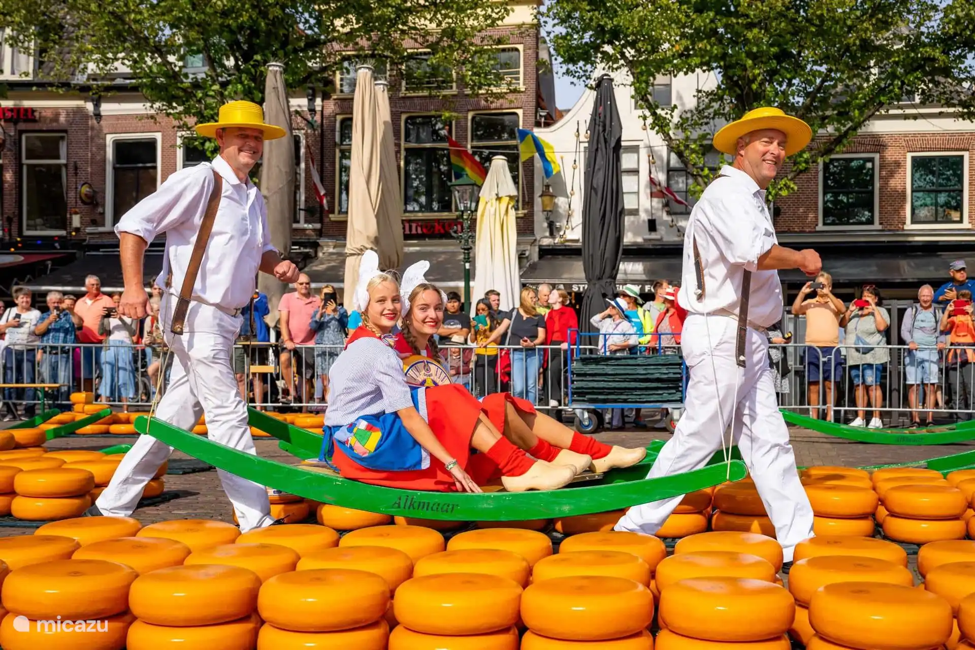De kaasmarkt in Alkmaar 