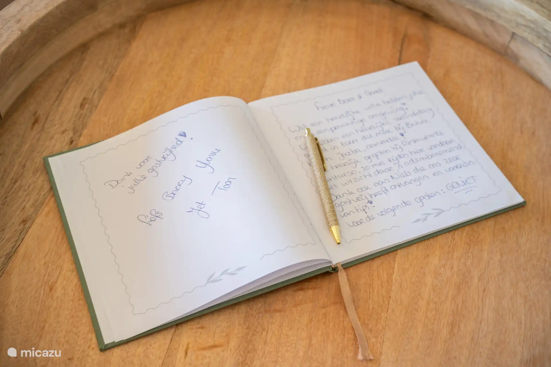 Folleto de bienvenida