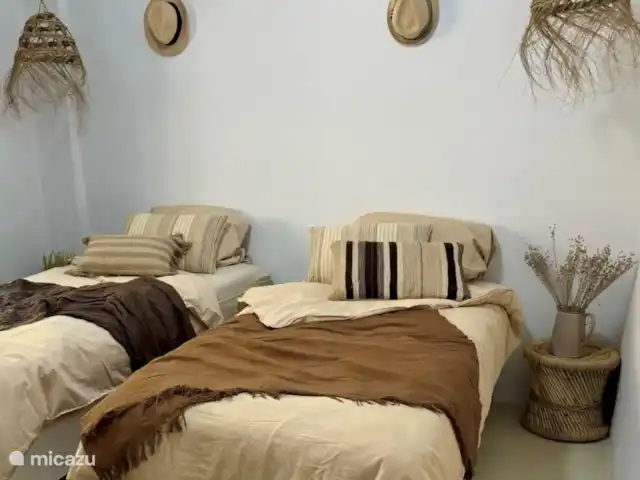 Casa La Vida Serena huren in Spanje, Andalusië, Alcaucin - villa Twee losse bedden die desgewenst ook als tweepersoonsbed kunnen worden geplaatst, comfortabel en veelzijdig.