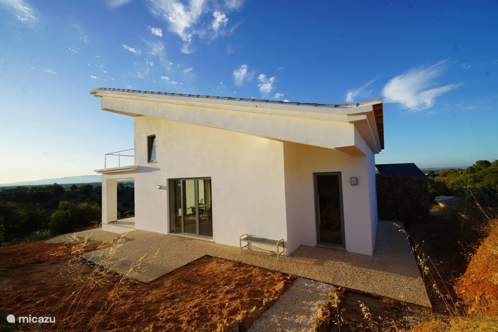 Entrance Casa Monte with south terrace