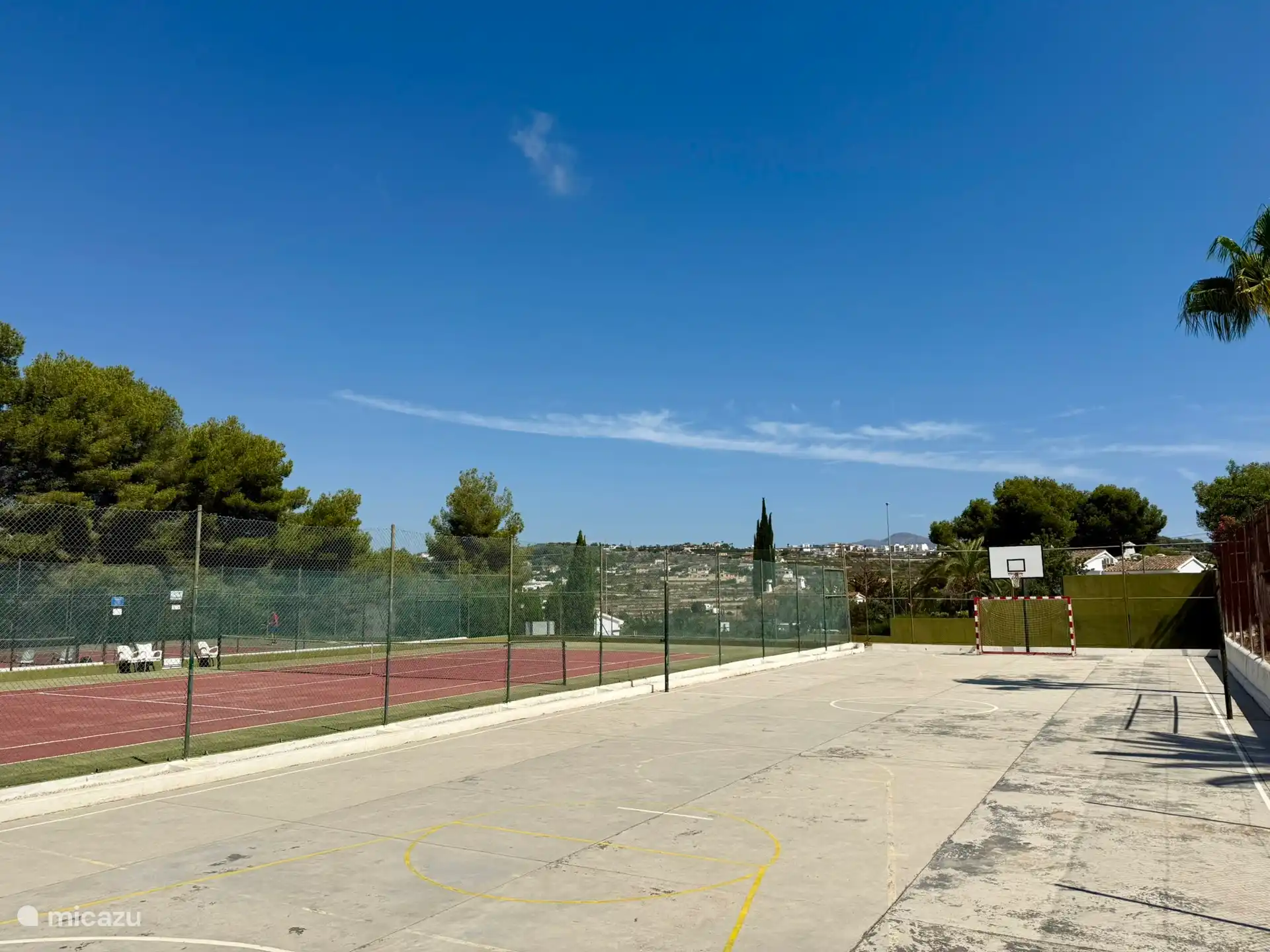 Tennis court, football field and basketball court Pueblo Alcazar