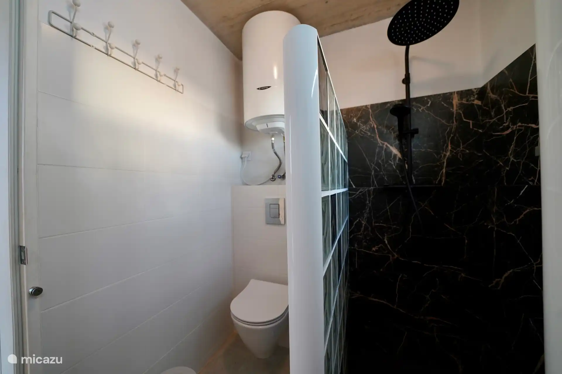 Salle de Bains. douche et toilettes