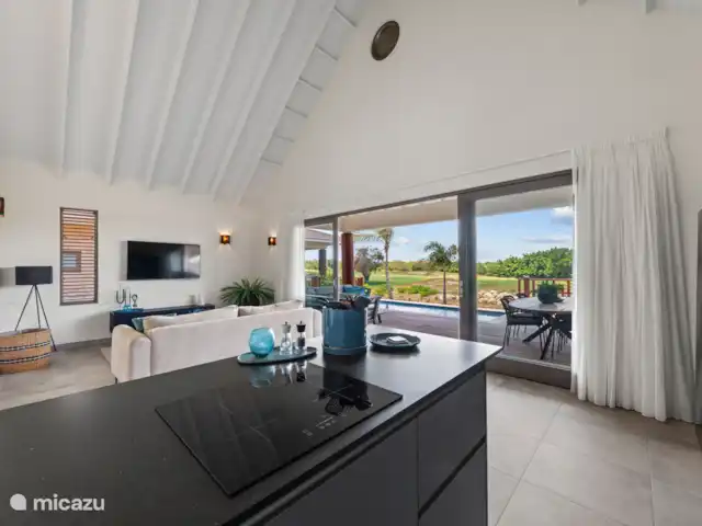 Location de Vacances Curaçao, Curaçao-Centre, Willemstad, villa - Villa Jazmyn 17, plage de Blue Bay Salon