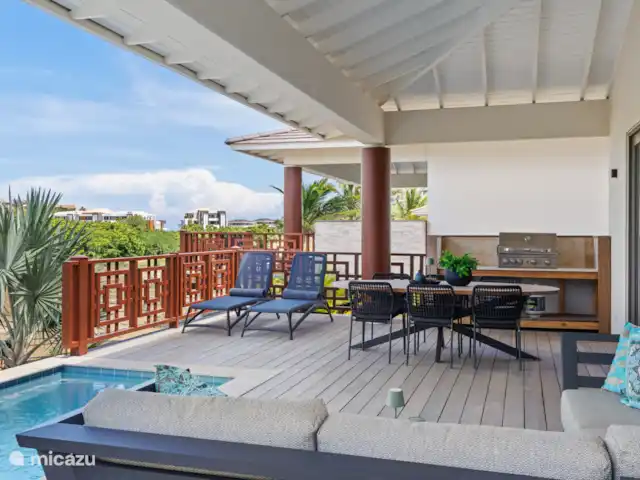 Location de Vacances Curaçao, Curaçao-Centre, Willemstad, villa - Villa Jazmyn 17, plage de Blue Bay Terrasse