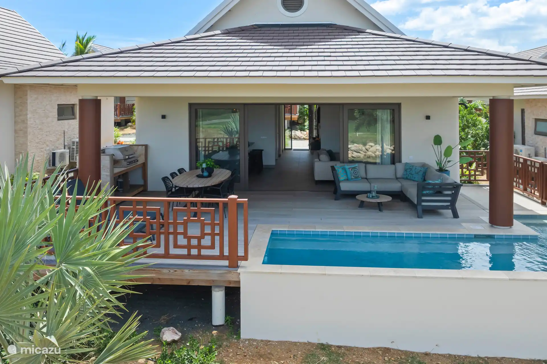 Rückseite der Villa