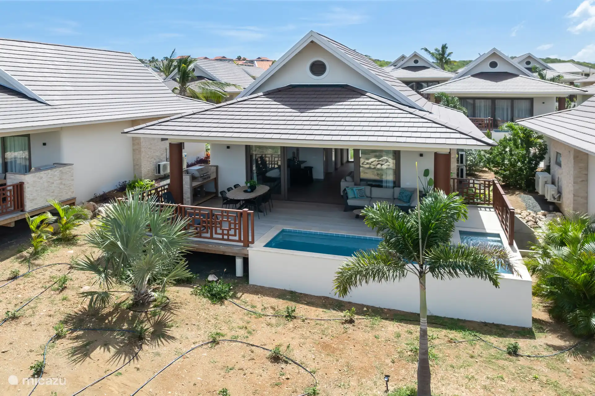 Rückseite der Villa 