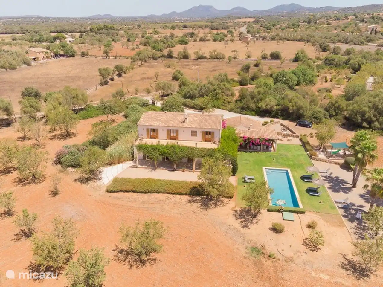 Die Villa aus der Luft