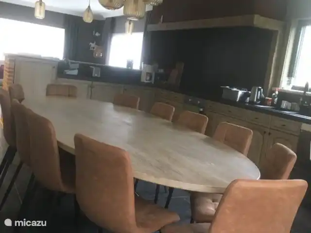Location de Vacances Belgique, Côte Belge, Koksijde, maison de vacances - Maison Congé Table à manger 12 personnes